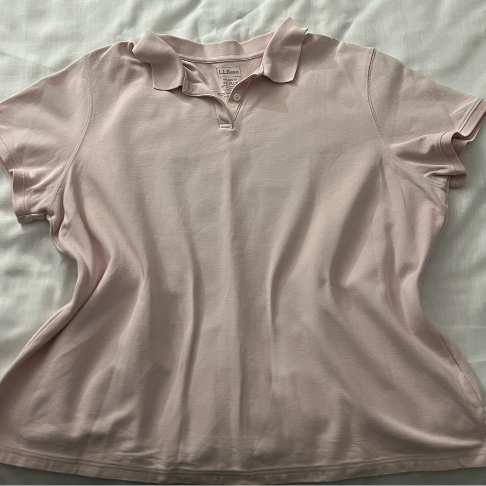 L.L. Bean Women's Light Pink Button Down Shirt